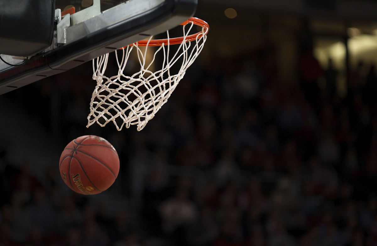 Basketball in a gym